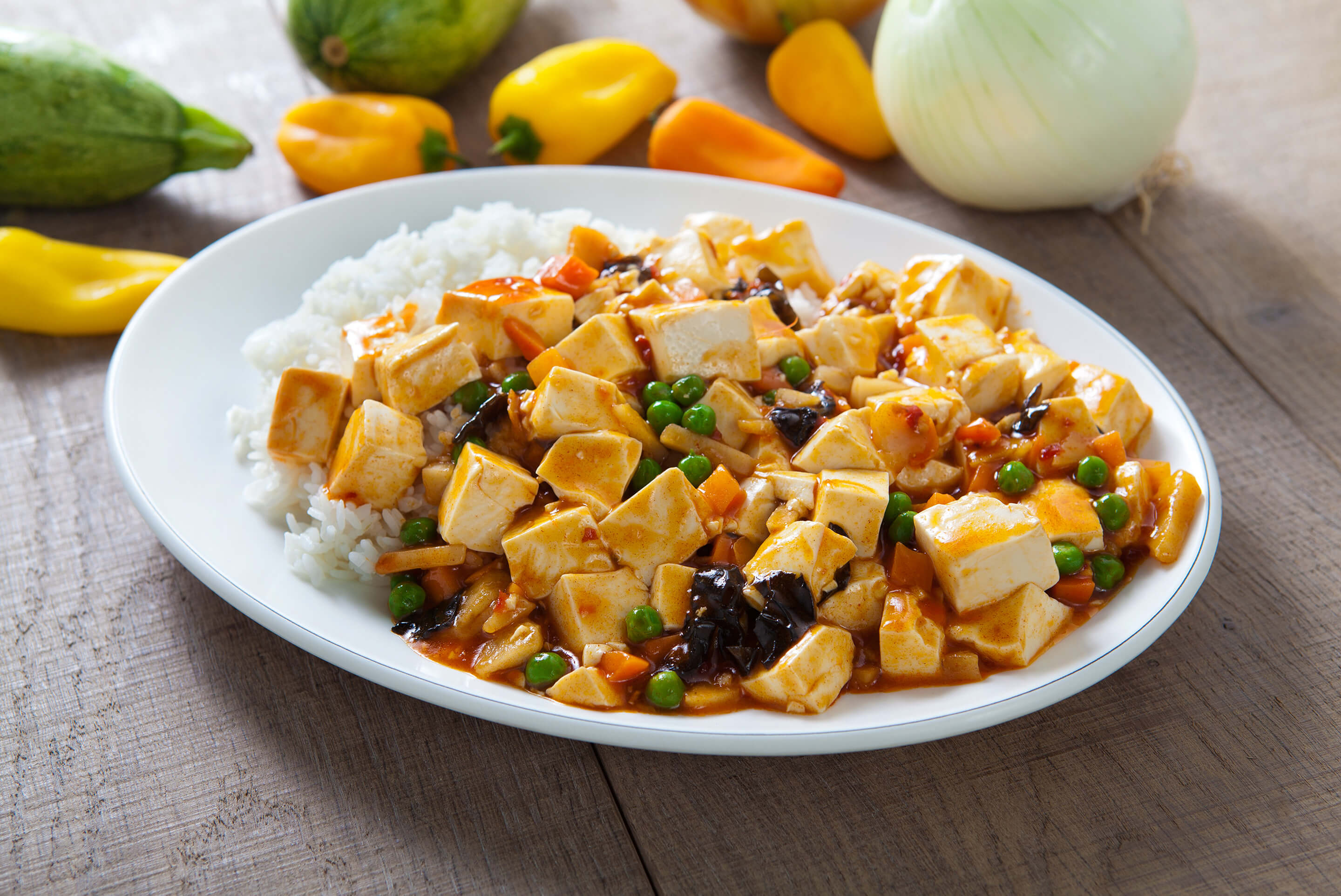 P155 - Riz au Tofu et légumes