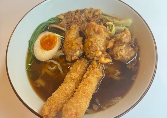 P195 - Crevette et poulet frits shoyu ramen